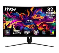 MSI MAG 321CUP QD-OLED Monitor Gaming Curvo da 32" UHD - 1700R, Pannello Quantum Dot OLED (3840 x 2160), 165Hz / 0,03ms, 99% DCI-P3, ΔE≤2, DisplayHDR True Black 400, DP 1.4a, HDMI 2.1, USB Type-C