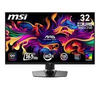 msi MAG 322UPA QD-OLED E16 Monitor Gaming 32" 4K UHD, Pannello Quantum Dot OLED 3840x2160, 165 Hz, 0,03 ms, DisplayHDR True Black 400, AMD FreeSync Premium, G-SYNC Compatible, HDMI 2.1, DP 1.4a, Nero