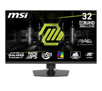 MSI MAG 322URDF E16 Monitor Gaming 32" 4K UHD 3840x2160 Rapid IPS 0,5ms DisplayHDR 400 Protezione Occhi AI Vision Dual-Mode HDMI 2.1 DP 1.4a Supporto Regolabile Inclinazione/Altezza - Nero