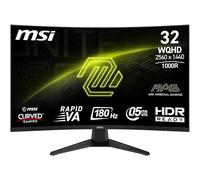 MSI MAG 325CQF - Schermo da gaming curvo da 32" WQHD - Lastra Rapid VA 1000R 2560 x 1440, 180 Hz / 0,5 ms (GtG, Min.), Adaptive Sync - DP 1.4a, HDMI 2.0b CEC, USB Type-C (DP Alt. W/15W PD)