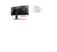 MSI MAG 341CQP QD-OLED Monitor PC 86,4 cm (34") 3440 x 1440 Pixel UltraWide Quad HD Nero