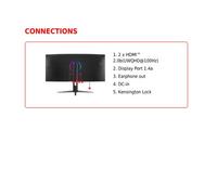 MSI Optix MAG342CQR Monitor PC 86,4 cm (34") 3440 x 1440 Pixel UltraWide Quad HD LCD Nero