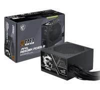 MSI MAG A650BN PCIE5 III, alimentatore da gioco non modulare da 650 W, 80+ bronzo, doppi cavi 12V-2x6, condensatore di grado server, ATX 3.1 e PCIe 5.1, a basso rumore, semi digitale, garanzia di 5