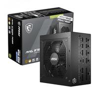 MSI MAG A750GL - Alimentatore PCIE5, 750 W, 80 Plus Gold, completamente modulare, ATX 3.0, supporto GPU PCIe 5.0, cavi piatti neri, garanzia 7 anni