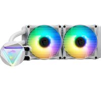 MSI MAG CORELIQUID 240R V2 Kit AIO per raffreddamento ad acqua CPU bianco, testa rotante ARGB Waterblock, pompa radiatore integrata, tubi anti-evaporazione, compatibile con AMD e Intel