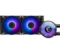 MSI MAG Coreliquid A12 240 - AIO ARGB CPU Liquid Cooler - Radiatore da 240 mm - LGA 1700 Ready - Doppio cuscinetto a sfera 120 mm Ventole ARGB PWM x2, Blockhead girevole, LGA 1700/1851, AM5 / AM4