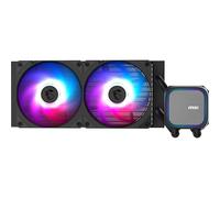 MSI MAG CORELIQUID A13 240 AIO CPU Liquid Cooler - Copertura completa della CPU, Design migliorato del canale d'acqua,CycloBlade 7, Radiatore a flusso separato, Ventole con cuscinetto a RIFLE