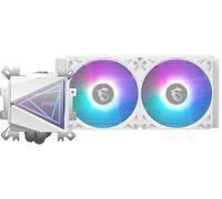 MSI MAG CORELIQUID I240 White - AIO ARGB CPU Liquid Cooler - 400mm Radiatore - LGA 1700 Ready - Triple 120mm ARGB PWM Fans, Bianco