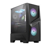 MSI MAG Forge 100R Case ATX, 2 ventole ARGB + controller (Mystic Light), supporta radiatori fino a 240mm, vetro temperato 4mm, filtro antipolvere, airflow ottimizzato, 2x USB 3.2 Gen1