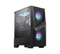 MSI MAG FORGE 100R computer case Midi Tower Nero, Trasparente (Case ATX MAG FORG