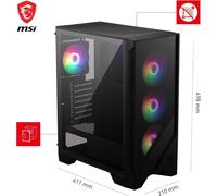 MSI MAG Forge 120A Airflow | Case PC Gaming ATX | RGB | USB 3.2 | CASE | NUOVO