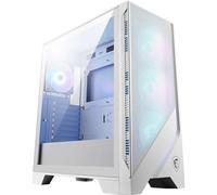MSI MAG FORGE 320R AIRFLOW WHITE Mid-Tower PC Case - Capacità ATX, supporto GPU RTX 40, ventole ARGB, filtri antipolvere magnetici, vetro temperato, scheda di controllo 1-6 ARGB, USB 3.2 Gen 1 Type-A