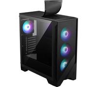 MSI MAG Forge 321R Airflow, custodia per PC da gioco Mid-Tower di alta qualità, pannello laterale in vetro temperato, ventole ARGB da 120 mm, supporto per raffreddamento a liquido, radiatore fino a