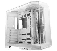 MSI MAG PANO 100L PZ WHITE Mid Tower ATX Gaming Case, plastica ABS, acciaio SPCC, vetro temperato, supporto back-connect, display panoramico a 270 gradi, supporto GPU, filtro antipolvere