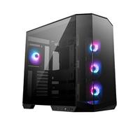 MSI MAG PANO 100R PZ Custodia per PC da gioco Mid-Tower, pannello laterale in vetro temperato, ventole ARGB da 120 mm, supporto per raffreddamento a liquido fino a 360 mm, nera
