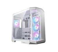 MSI MAG PANO 100R PZ White - Case per PC da gioco Mid-Tower Premium - Pannello laterale in vetro temperato - Ventole ARGB da 120 mm - Supporto per raffreddamento a liquido fino a 360 mm - Custodia di