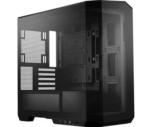 MSI MAG PANO M100L PZ Case Micro-ATX - Supporto Micro-ATX, Stand per GPU, Indicatore di Livello, Filtri Antipolvere, 33 mm di Spazio per il Cable Routing, USB Type-C (20 Gbps) (Senza ventole)
