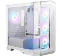 MSI MAG PANO M100R PZ White - Case per PC da gioco Mid-Tower Premium - Pannello laterale in vetro temperato - Ventole ARGB da 120 mm - Supporto per raffreddamento a liquido fino a 360 mm - Custodia di