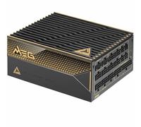 MSI MEG Ai1600T PCIE5 Alimentatore, 1600W, 80 PLUS Titanium, ATX 3.1 | Supporto GPU PCIe 5.1, doppio connettore nativo 12V-2x6 bicolore, cavi premium, PSU ATX ad alte prestazioni