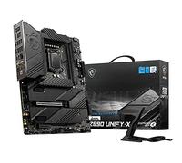 MSI MEG Z590 UNIFY-X Gaming Motherboard ATX Supports 11th Gen Intel Core Processors, LGA 1200, 16+2+1 Phase 90A SPS, DDR4 Boost (5600MHz/OC), 1 x PCIe 4.0 x16, 4 x M. 2 Gen4. /3 x4, Wi-Fi 6E