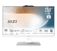MSI Modern AM242TP 1M-1208DE All-in-One PC Intel Core 3 100U 60,5 cm (23.8") 1920 x 1080 Pixel All-in-one 16 GB DDR5-SDRAM 256 SSD Windows 11 Pro Wi-Fi 6E (802.11ax) Bianco [00AE0722-1208]