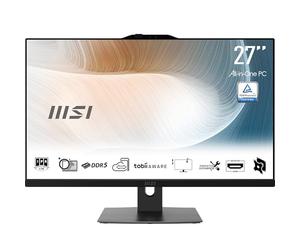 MSI Modern AM272P 1M-853IT PC AIO - 27" IPS 1920x1080 (FHD), Intel® CoreTM 5 processor 120U, 8GB (DDR5 5200 MHz), SSD 512GB - Vesa 75 x 75 mm, Webcam Integrata, Windows 11 Home