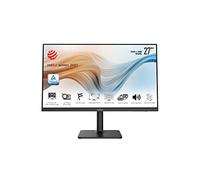 MSI Modern MD271QP 27 inch WQHD (2560 x 1440) Monitor, 75Hz, IPS, 5ms, HDMI, Type-C, DisplayPort, Adjustable Stand, Speakers, Anti-Glare/ -Flicker, Less Blue Light, TÜV Certified, VESA, Black