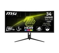 Msi Monitor 34" ( LED 2K 1440p 180Hz ) MAG 342CQR E2 UWQHD Curved Black 9S6