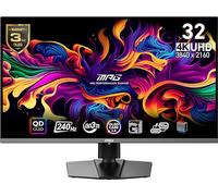 MSI MPG 321URX QD-OLED, monitor da gioco Quantum Dot OLED 4K UHD da 32", 3840 x 2160, 0,03 ms, 240 Hz, True Black HDR 400, 90 W USB tipo C, HDMI, porta DP