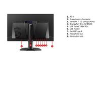 MSI MPG 322UR QD-OLED X24 32" Monitor UHD 4K (3840 × 2160), pannello QD-OLED Tandem, 240 Hz, 0,03 ms, DarkArmor Film, Uniform Luminance, AI Care Sensor, HDMI 2.1, DisplayPort 2.1a, USB-C 98W PD, suppo