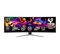 MSI MPG 491CQPXDE QD-OLED, Gaming-Monitor - (124.5 cm (49 Zoll), schwarz, DQHD, Curved, USB-Hub, USB-C, 240Hz Panel) [Energieklasse G] (9S6-3FA84T-020)