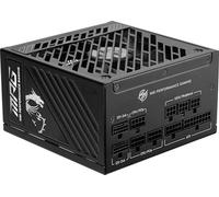 MSI MPG A1000GS PCIE5 II, alimentatore da gioco completamente modulare da 1000 W, 80+ Gold, doppi cavi 12V-2x6, condensatore di livello server, ATX 3.1 e PCIe 5.1, a basso rumore, PCIe x 3 a 8 pin