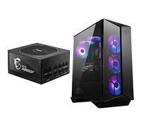 MSI MPG A850GF Alimentatore, Spina Eu 850W, Certificato 80 Plus Gold, Condensatori Giapponesi 105°C & MPG GUNGNIR 110R Mid-Tower Case PC Gaming, 4 x 120 mm