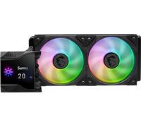MSI MPG CORELIQUID D240 ARGB CPU Liquid Cooler - Schermo LCD IPS da 2,4" - Radiatore da 240 mm - LGA 1700 & AM5 Ready - Doppia ventola ARGB PWN da 120 mm