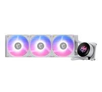 MSI MPG CORELIQUID P13 360 WHITE - Raffreddamento Liquido AIO per CPU, Base in Rame Full-Plane Senza Viti, Canali Acqua Ottimizzati, ARGB GEN2, Ventole CycloBlade 9, Radiatore Split-Flow