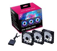 MSI MPG EZ120 ARGB 3 CONFEZIONI VENTOLA 120mm NERO, 100% NUOVO EXPRESS