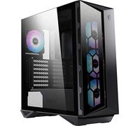MSI MPG GUNGNIR 110R - 'G110R' Mid Tower Gaming Caso, Nero, USB 3.2 Gen2 Tipo C, 4x 120 mm ARGB Fan, Mystic Light Sync, 1 a 6 ARGB Scheda di controllo, pannello in vetro temperato, ATX, mATX, Mini-ITX