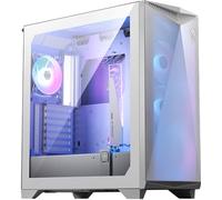MSI MPG GUNGNIR 300R AIRFLOW WHITE - Case Mid-Tower, Supporto E-ATX, 4 Ventole ARGB da 120mm con Hub, Montaggio GPU Verticale con Stand, Filtri Antipolvere, Gestione Cavi, USB Type-C 20Gbps