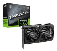MSI GeForce RTX 5060 8G SHADOW 2X OC Scheda Video - Core 3840, Memoria 8GB GDDR7, Risoluzione massima (7680 x 4320), Connettori di alimentazione 8-pin x1, Velocità Memory Clock (MHz) 28 Gbps