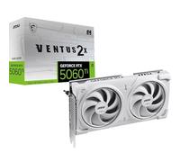 msi NVIDIA GeForce RTX 5060 Ti 16G Ventus 2X OC White Plus Scheda grafica - 16 GB GDDR7 (28 GB/s / 128 bit), PCIe 5.0 - Doppia ventola (2 ventole STORMFORCE), HDMI 2.1b, DisplayPort 2.1b