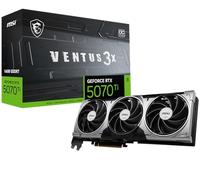 MSI NVIDIA GeForce RTX 5070 Ti 16G Ventus 3X OC Scheda Grafica | 16GB GDDR7, PCIe 5.0, 8960 CUDA Core, Boost 2482 MHz, HDMI 2.1b, DP 2.1b, Backplate in metallo, TORX FAN 5.0