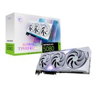 MSI NVIDIA GeForce RTX 5080 16G GAMING TRIO OC WHITE Carte Graphique - 16 Go GDDR7 (30 GB/s, 256-bit), PCIe 5.0 - TRI FROZR 4 (3 x Ventilateurs STORMFORCE), RGB - HDMI 2.1b, DisplayPort 2.1b