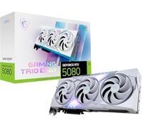 MSI NVIDIA GeForce RTX 5080 16G TRIO OC WHITE GDDR7 256bit, scheda video con frequenza di boost fino a 2715 MHz, PCIe Gen 5, DLSS 4, 3 porte DP 2.1, 1 porta HDMI 2.1, formato ATX