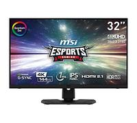 MSI Optix MPG321UR-QD 32“ 4K UHD Gaming Monitor - 3840 x 2160 IPS Quantum Dot Panel, 144 Hz / 1ms, G-SYNC compatibile, 97% DCI-P3 colore (10-Bit), DisplayHDR 600 - HDMI 2.1 CEC, DP 1.4a, USB Type-C