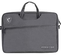 MSI borsa topload 17" grigia per notebook con tasca anteriore