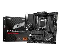 MSI PRO B650M-A WIFI Scheda madre Micro-ATX - Supporta i processori AMD Ryzen della serie 7000, AM5 - DDR5 Memory Boost 6000+MHz/OC, 2 slot PCIe 4.0 x16, 2 slot M.2 Gen4, Wi-Fi 6E