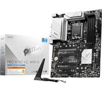 MSI PRO B760-VC - Scheda madre WiFi IV ProSeries (supporta processori Intel di 14a/13a/12a generazione, LGA 1700, DDR5, PCIe 4.0, slot M.2, LAN 2,5 Gbps, USB 3.2 Gen2, Wi-Fi 7, ATX)