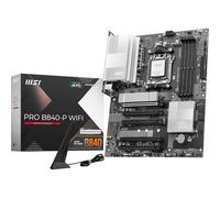 MSI PRO B840-P WIFI Scheda Madre, ATX - Supporta Processori AMD Ryzen 9000/8000 / 7000, AM5 - Memoria DDR5 Boost (8000+ MT/s OC), PCIe 4.0 x16, M.2 Gen4, Wi-Fi 7, 2.5G LAN