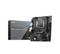 MSI PRO H610M-G DDR4 Scheda Madre, Micro-ATX - Supporta Intel Core 12a e 13a Gen, LGA 1700-2 x DIMMs (3200MHz), 1x PCIe 4.0 x16 slot, 1 x M.2 Gen3, USB 3.2 Gen1, 1G LAN, HDMI 2.1 & DP 1.4 & VGA