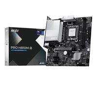 MSI PRO H810M-B Scheda Madre mATX - Supporta Intel Core Ultra (Serie 2) LGA 1851 - DDR5 Memory Boost (6400 MT/s MAX), PCIe 5.0 x16, M.2 Gen4, LAN 2.5G